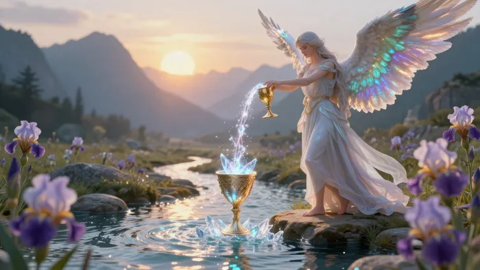 Иллюстрация к статье: Искусство Смешивания: Медитация на Архетип Умеренности в Юнгианском Ключе