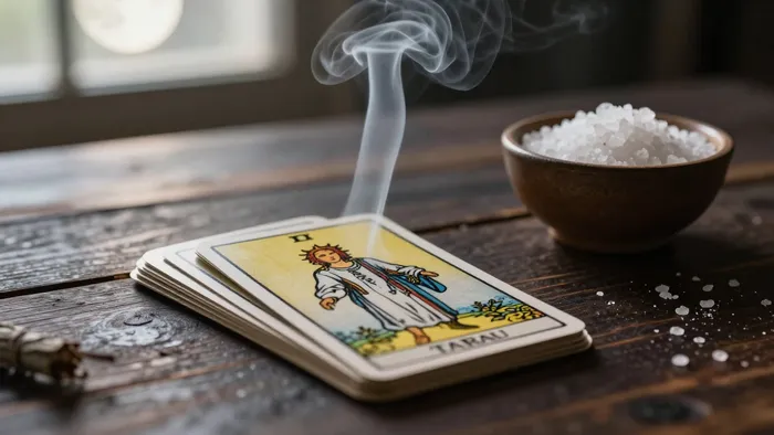 Иллюстрация к статье: Как очистить колоду Таро: искусство энергетической и ментальной гигиены