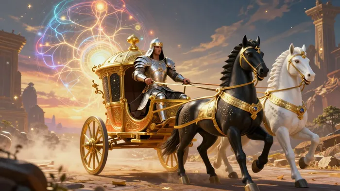 Иллюстрация к статье: Колесница в Таро: Секреты здоровья и управления жизненной энергией