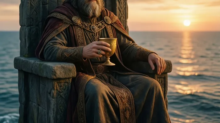 Король Кубков: Спокойствие как сила. Глубокий архетип мужской чувствительности и мудрости