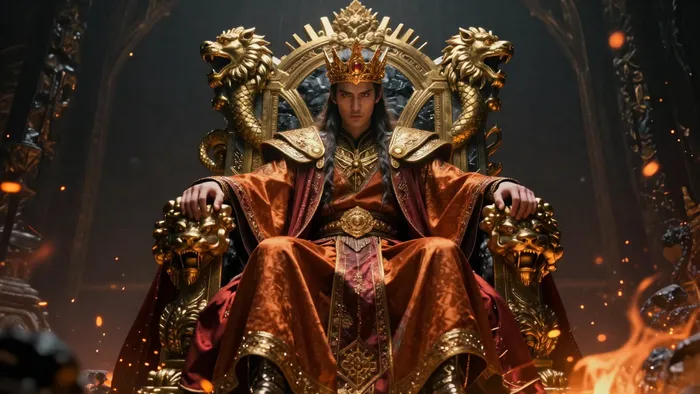 Иллюстрация к статье: Король Жезлов: как приручить энергию чистого созидания и не сгореть