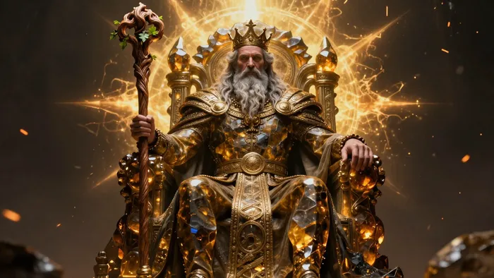 Иллюстрация к статье: Король Жезлов: как укротить внутренний огонь и превратить импульс в стратегию