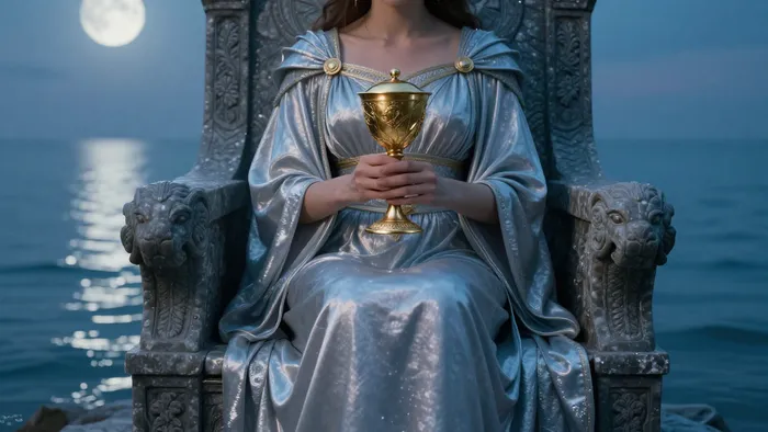 Иллюстрация к статье: Королева Кубков: Да или Нет в Таро — когда интуиция решает всё