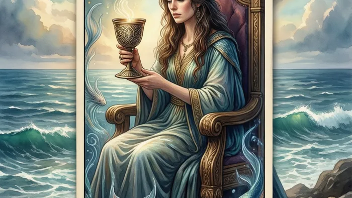 Королева Кубков в отношениях: Эмоциональная глубина, интуиция и теневая сторона сострадания