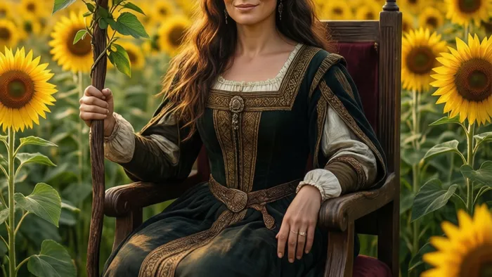 Королева Жезлов: огненная суть и её тайны в Таро