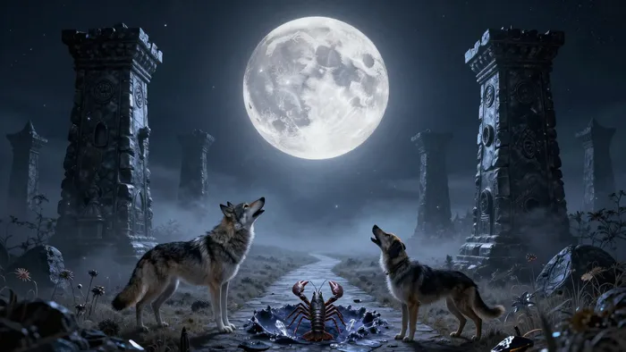 Личность по карте Луна в Таро: Путешествие в сумерки подсознания