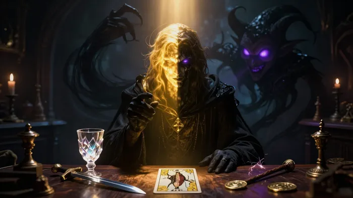 Иллюстрация к статье: Маг и его тень: как первый аркан Таро обнажает скрытые механизмы нашей воли