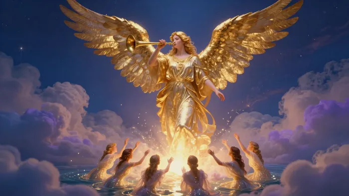 Иллюстрация к статье: Медитация на аркан Суд: Как услышать зов своей души и оставить прошлое позади