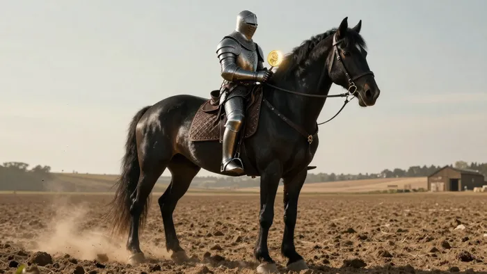 Иллюстрация к статье: Медитация на Рыцаря Пентаклей: Как приручить время и вырастить результат