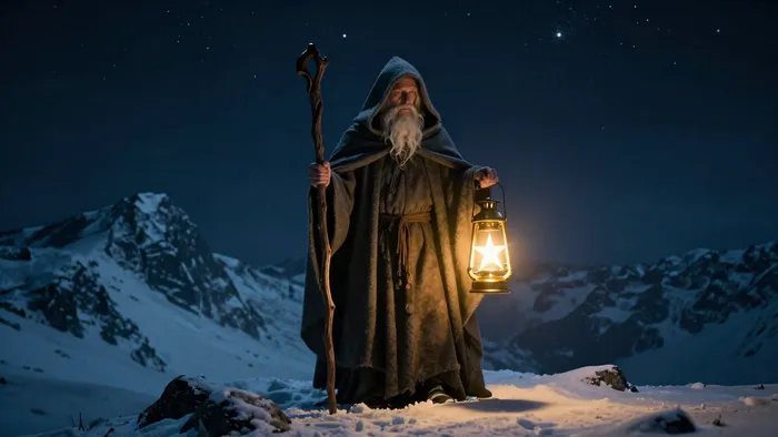 Иллюстрация к статье: Отшельник Таро: Магия тишины и путь к внутреннему источнику