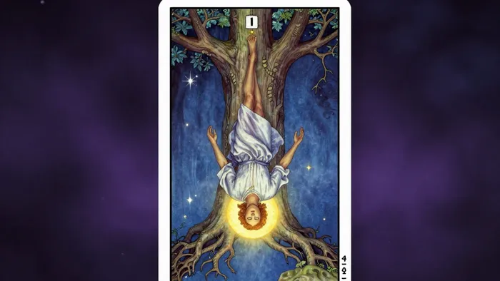 Иллюстрация к статье: Повешенный: Почему этот Аркан — самое важное предостережение в колоде Таро