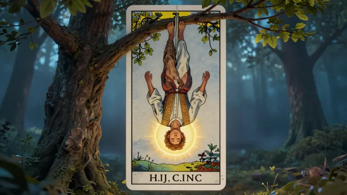 Иллюстрация к статье: Проективный тест: Что Аркан Повешенный говорит о ваших скрытых тупиках?