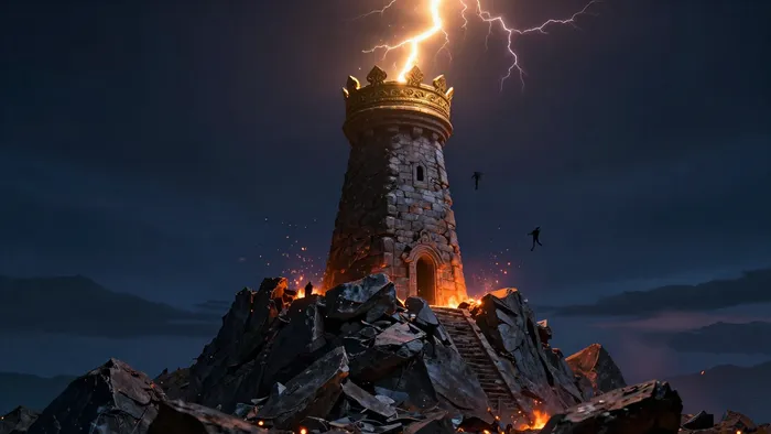 Иллюстрация к статье: Проективный тест карта Башня: Психология разрушения и взлом защит эго