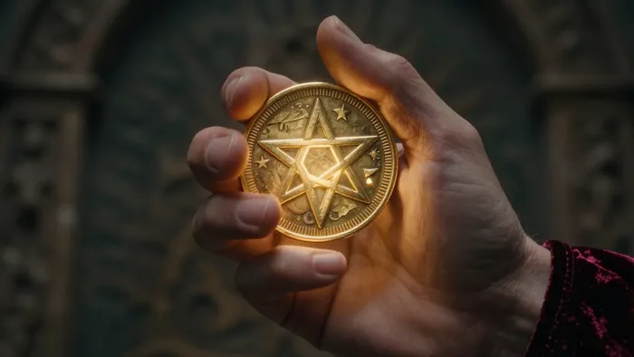 Иллюстрация к статье: Проработка Четверки Пентаклей: Как перестать задыхаться в собственной стабильности