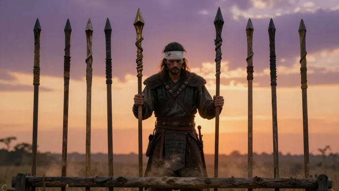 Иллюстрация к статье: Проработка Девятки Жезлов: искусство личных границ и защиты ресурсов