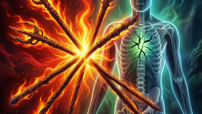 Пятерка Жезлов на здоровье: когда внутренний огонь сжигает ресурсы