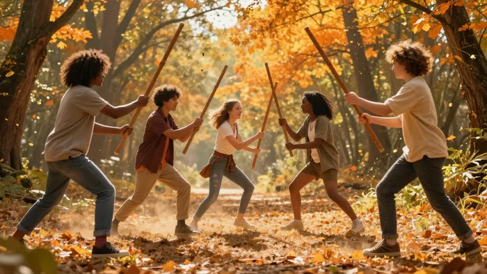 Иллюстрация к статье: Пятерка Жезлов в любви: Испытание на прочность или бессмысленная суета?