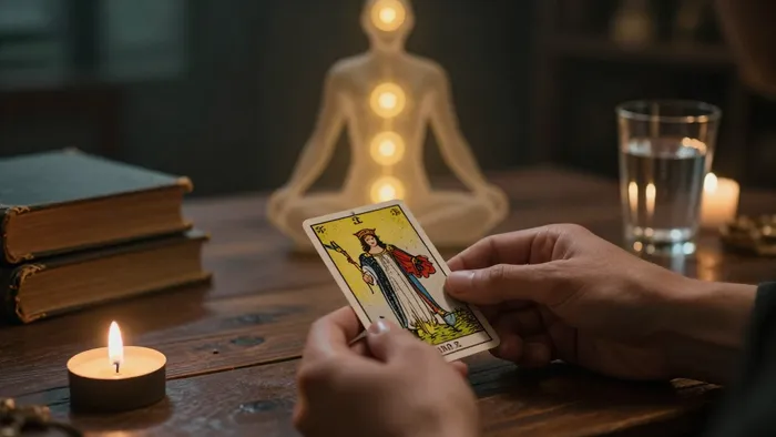 Иллюстрация к статье: Расклад на проработку психосоматики: Как Таро читает сигналы тела через архетипы Юнга