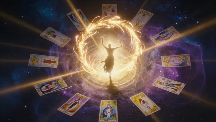 Иллюстрация к статье: Самость в зеркале Таро: Путешествие к центру собственной вселенной через юнгианские архетипы