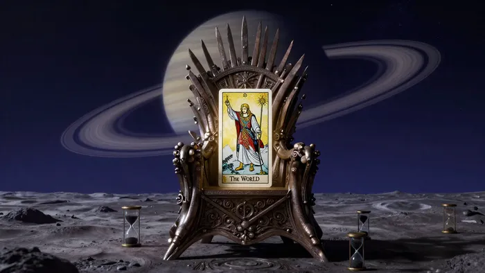 Иллюстрация к статье: Сатурн в Таро: Космический архитектор и хранитель времени