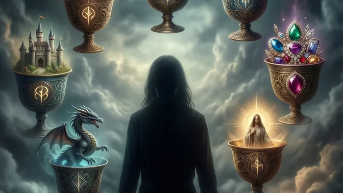 Семерка Кубков: между иллюзией и выбором. Глубокий разбор карты Таро