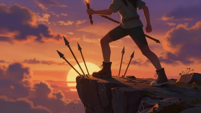 Иллюстрация к статье: Семерка Жезлов как карта дня: руководство по выживанию на вершине и искусству говорить «нет»