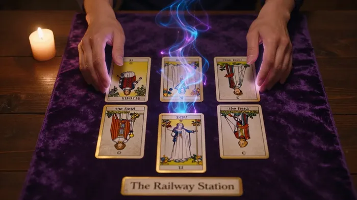 Иллюстрация к статье: Схема расклада таро на отношения: как читать поле между двумя сердцами