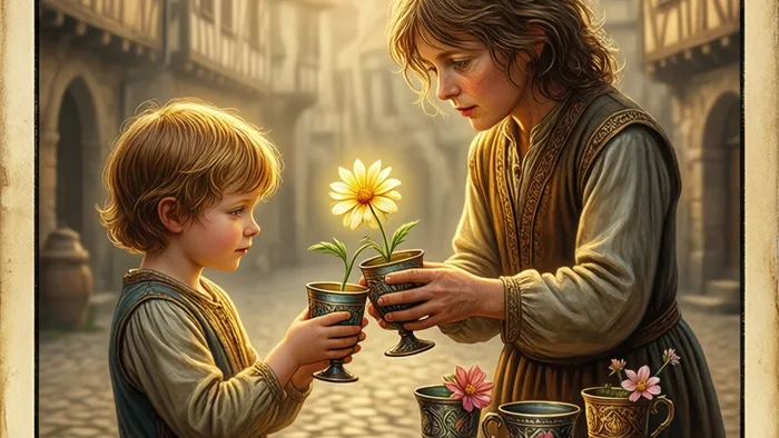 Шестерка Кубков Таро: Ностальгия, Детские Чувства и Исцеление Прошлого