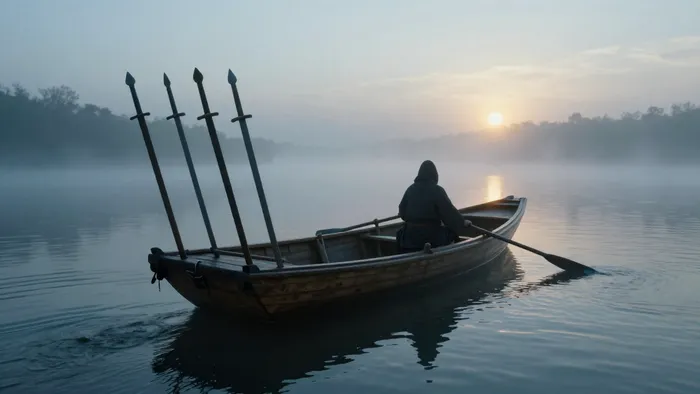 Иллюстрация к статье: Шестерка Мечей: Тихий переход и практика объективности в повседневности