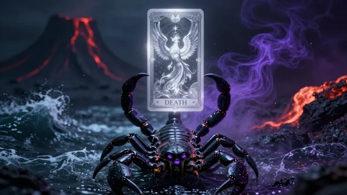 Иллюстрация к статье: Скорпион и Таро: Анатомия трансформации, власти и скрытых смыслов