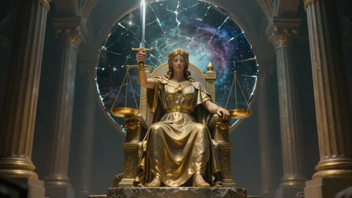 Иллюстрация к статье: Справедливость как зеркало Тни: Терапевтическая сказка о внутреннем судье