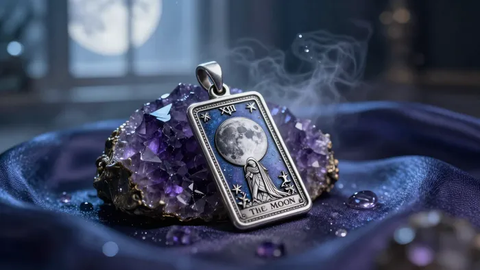 Иллюстрация к статье: Таро-амулет для знака Рыбы: как приручить энергию Аркана Луна