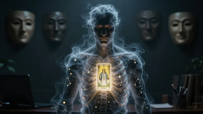 Иллюстрация к статье: Таро и Психосоматика: Как символы «говорят» через тело