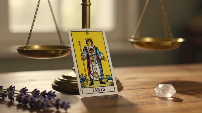 Иллюстрация к статье: Таро, Весы и магия равновесия: как превратить аркан Справедливость в личный амулет