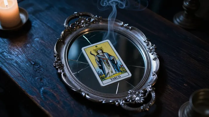 Иллюстрация к статье: Тень в зеркале Таро: как встретиться с собой настоящим через архетипы