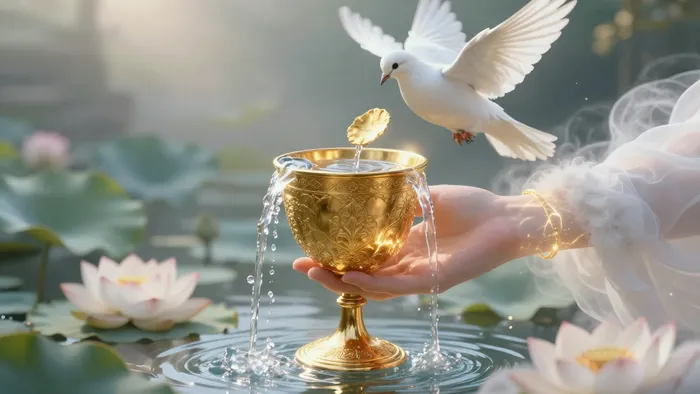 Иллюстрация к статье: Туз Кубков: Когда сердце переполняется через край