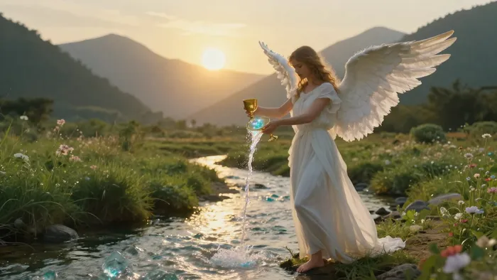 Умеренность в Таро: искусство алхимии души и тихая магия равновесия