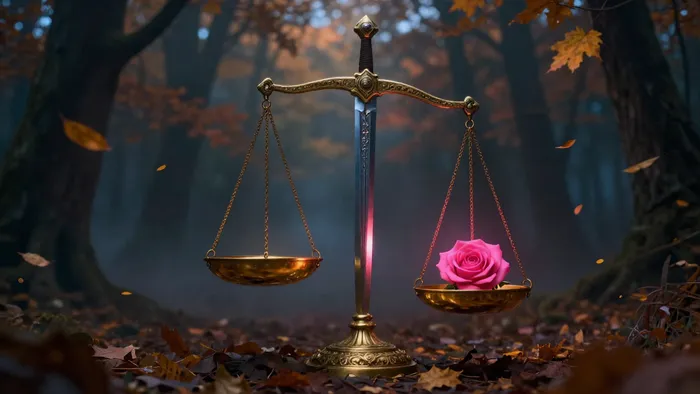 Иллюстрация к статье: Весы и Таро в октябре: астрологическая архитектура баланса и правосудия