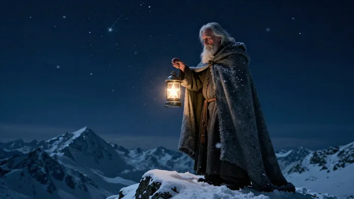 Иллюстрация к статье: Визуализация аркана Отшельник: Путеводитель по внутреннему лабиринту