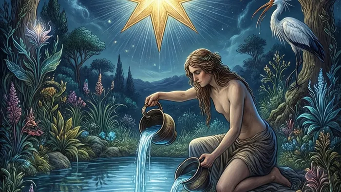 Водолей и Таро: карта Звезды и поиск высшего смысла