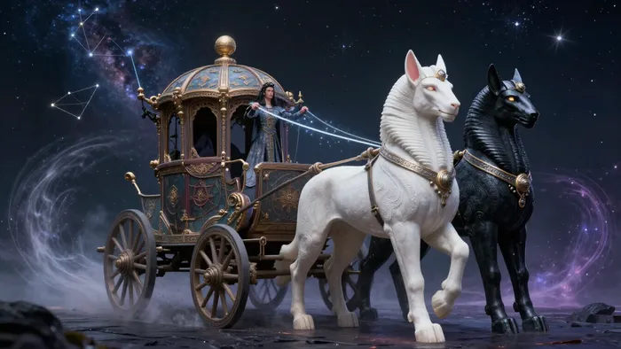 Иллюстрация к статье: Воля к победе: как обуздать хаос через практику аркана Колесница