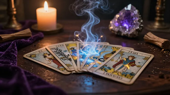 Иллюстрация к статье: Зарядка колоды Таро: как превратить типографский картон в инструмент силы