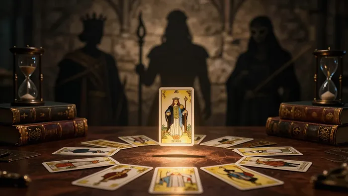 Иллюстрация к статье: Зеркала идентичности: Эго-психотипы в Таро сквозь призму юнгианского анализа