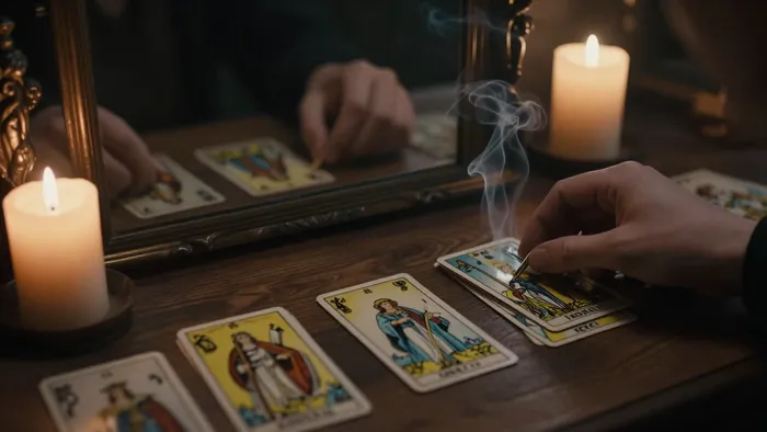 Иллюстрация к статье: Зеркало души: как метафорические карты и Таро превращаются в инструмент глубокой рефлексии