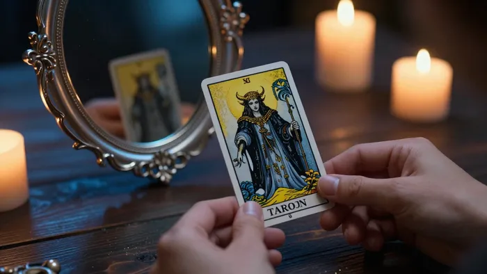 Иллюстрация к статье: Зеркало подсознания: как работают проекции архетипов в Таро