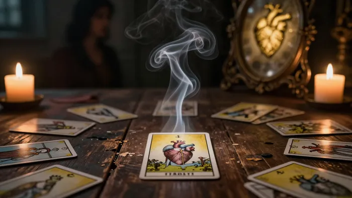 Иллюстрация к статье: Зеркало Тени: Как проработать застарелую обиду с помощью Таро и юнгианской психологии