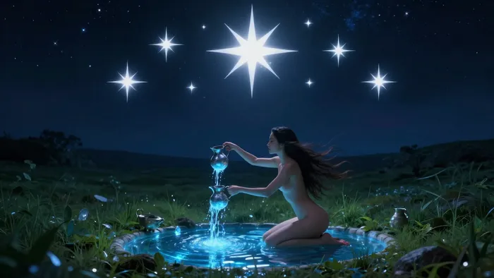 Иллюстрация к статье: Звезда в Таро: Архетип тишины, исцеления и обнаженной правды